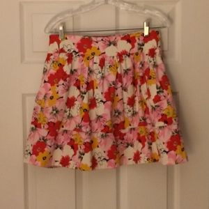Necessary Objects floral mini full skirt
